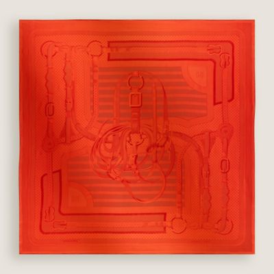 カレジェアン 135 ジャカード 《コーチング》 - ブルー | Hermès